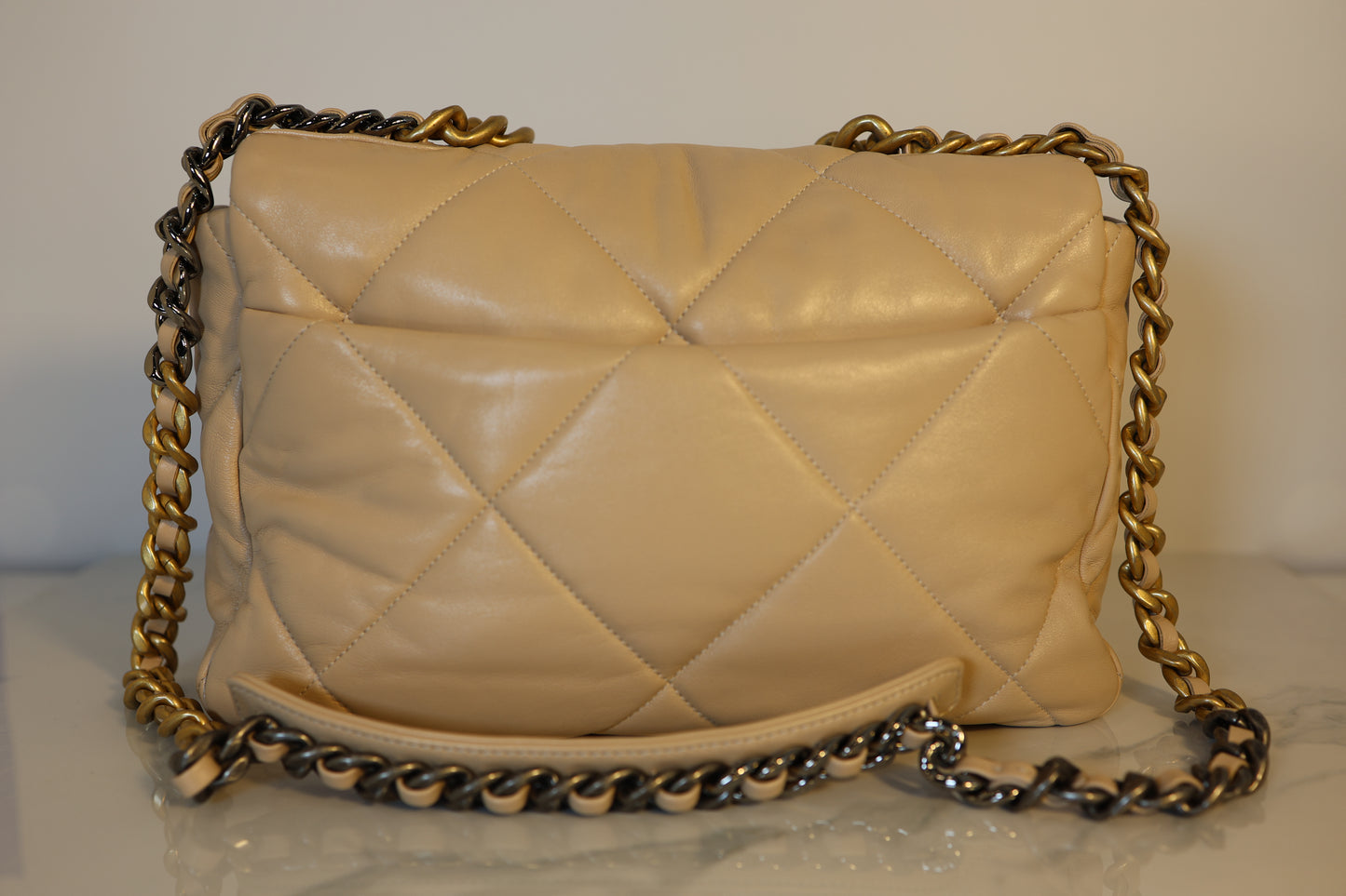 Large Beige Chanel 19