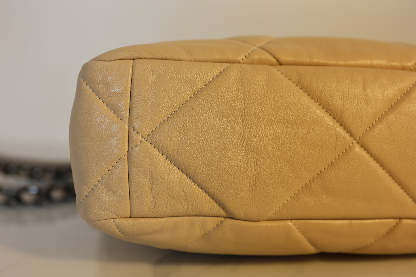 Large Beige Chanel 19