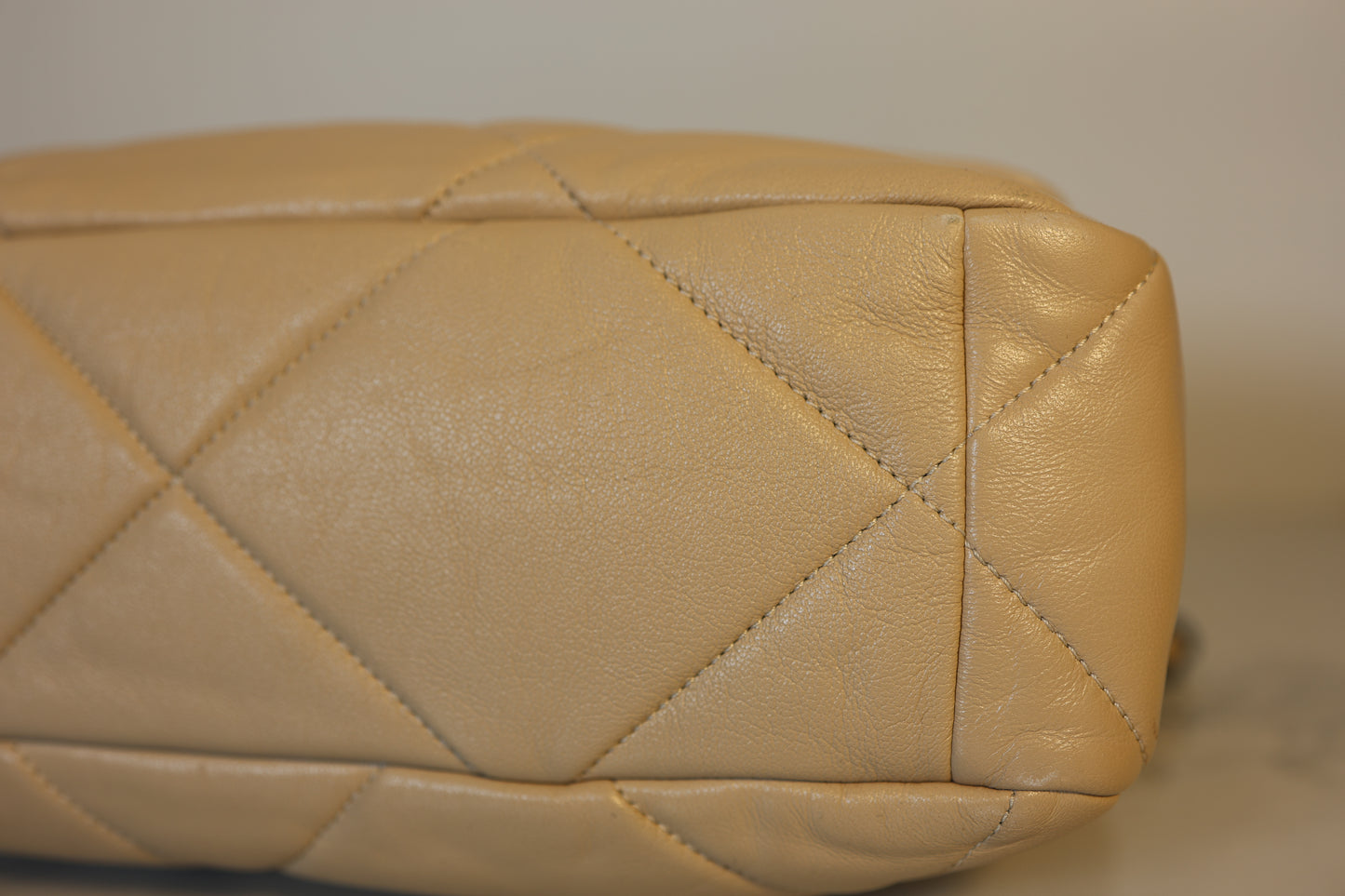 Large Beige Chanel 19