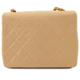 Vintage Small Square Flap - Beige Lambskin